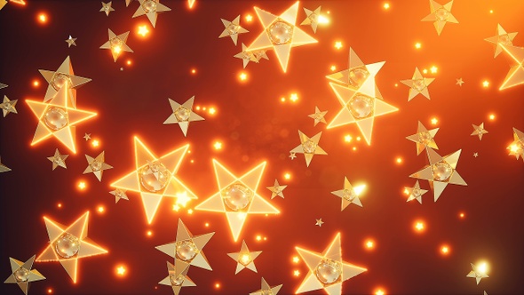 Gold Falling Stars