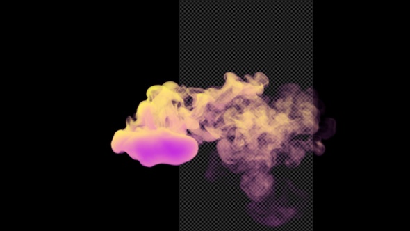 Colorful Smoke Ball Moving V4