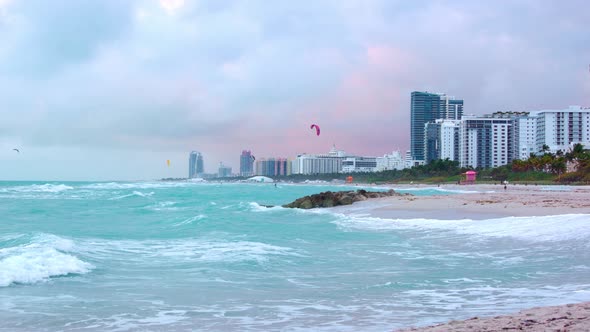 Amazing Miami Beach with Its Blue Ocean Water