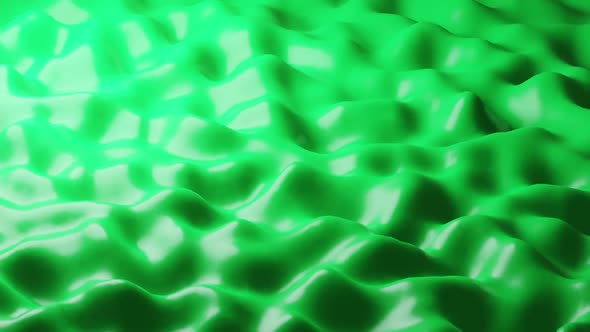 Green Slime Waves Animation Loop