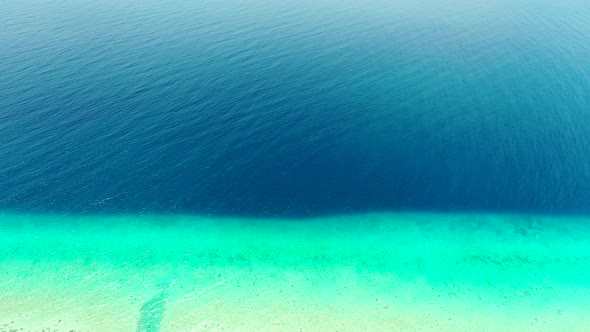 Aerial tropical abstract background. Tupai Heart Island Coral Reef Atoll In French Polynesia, Beauti