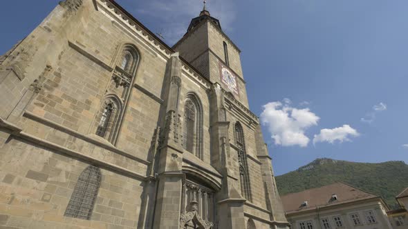 Low angle of Black Church's facade