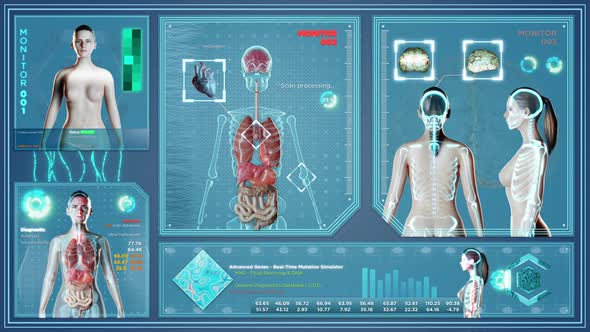 Futuristic X Ray on Female Body alt