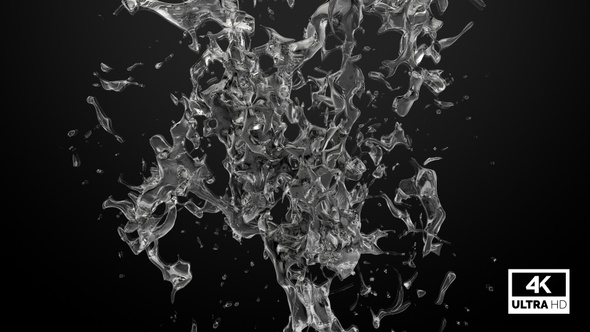 Pure Water Splash Collision