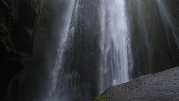 Gljufrabui or Gljufurarfoss hidden waterfall in Iceland