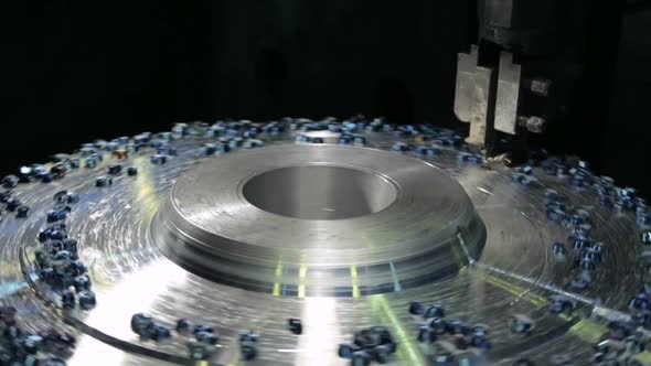 Workpiece processing on turning-and-boring lathe