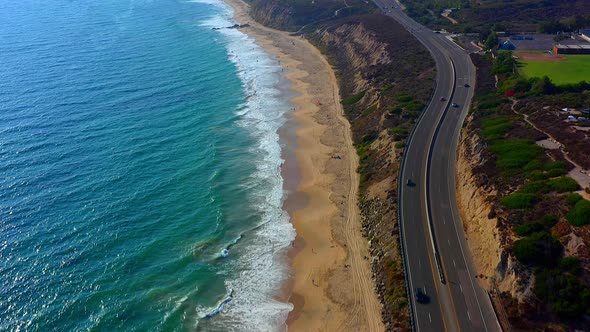 Laguna Beach California flying over the Pacific Coast Highway known as PCH. It’s a nice shot of the