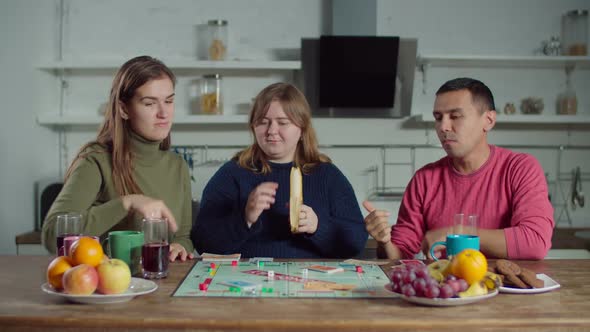 Deaf Friends Enjoying Leisure Playing Tabletop Game