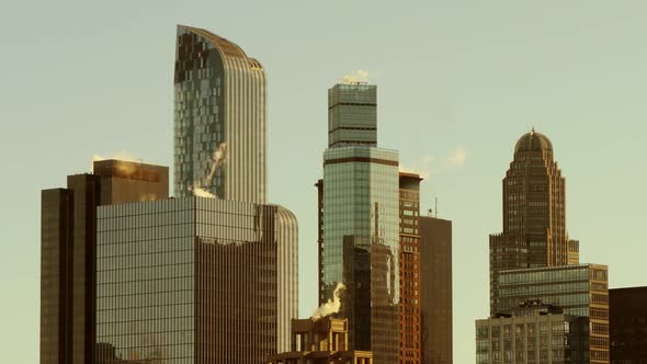 Manhattan New York City Skyscrapers Cityscape Buildings View Background alt