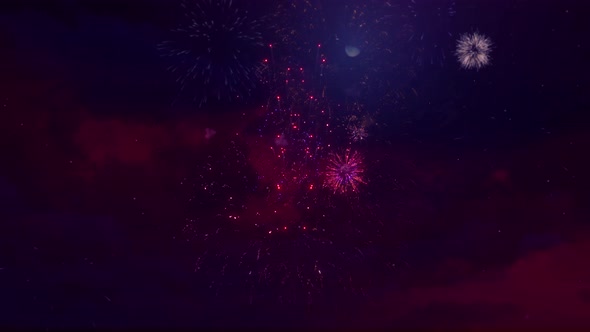 15. Spectacular Fireworks From a Professional Firework Display Loop Background