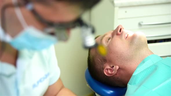 Dentist Prepares Instruments