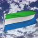 Sierra Leone Flag With Sky 4k - VideoHive Item for Sale