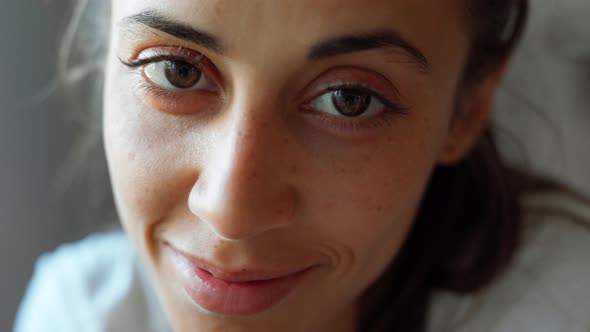 Closeup Woman's Face