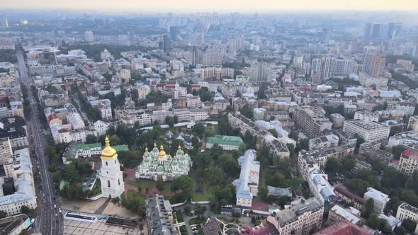 Kyiv, Ukraine Aerial View of the City. Kiev