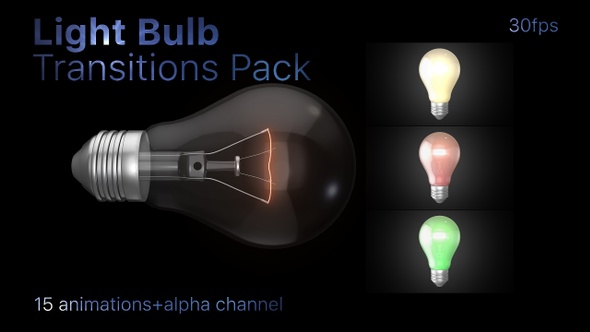 Light Bulb Transitions Pack