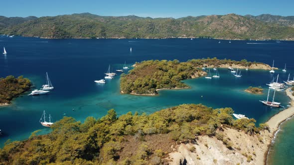 Aerial View of Gocek Mugla