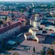 Aerial View Over The Church In Ivano-Frankivsk City - VideoHive Item for Sale