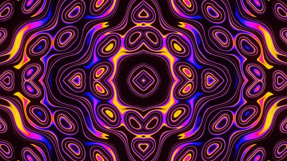 Abstract Overflows of Neon Pattern 02