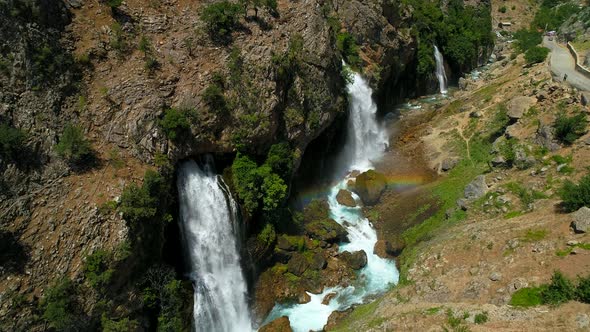 Waterfalls With A River