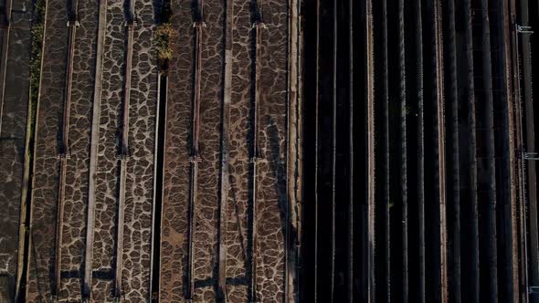 Aerial Panoramic View of Water Treatment Facilities