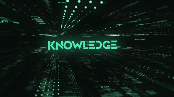 Sci Fi Digital Data Word Knowledge