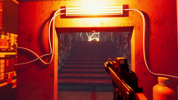 First Person Sci Fi 3D Space Shooter with Game Over at the End alt