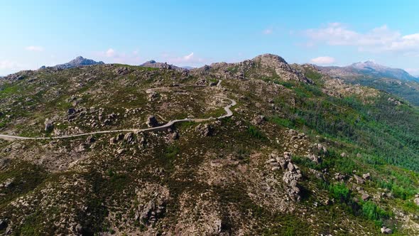 Mountains Landscape with Road