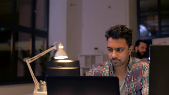 Men with Computers Working Late at Night Office 50