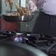 Man Prepares Shrimps in Frying Pan on Gas Stove in Kitchen - VideoHive Item for Sale
