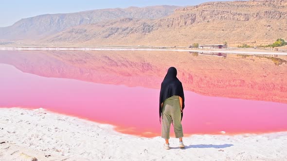 Woman Stand By Maharlu Salt Lake