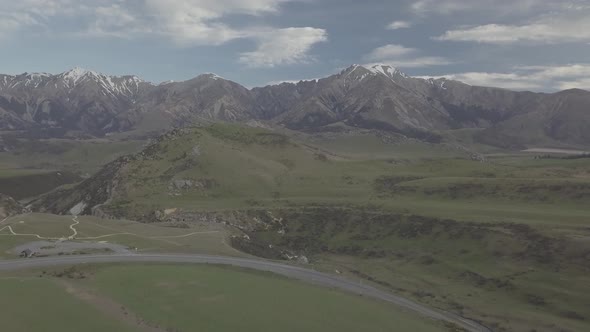 Picturesque valley aerial