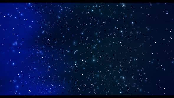 Blue Star Field Motion Background