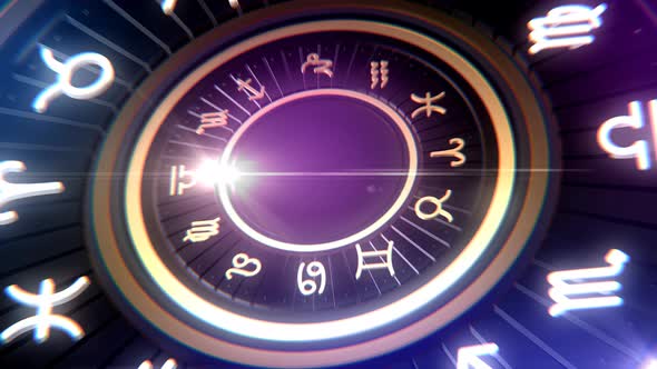 Zodiac Sign Background 4K