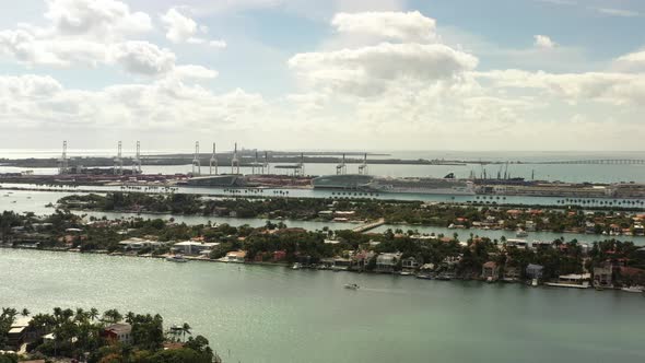 Cruise Ship In Miami Port