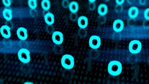 Binary Code Digital Background