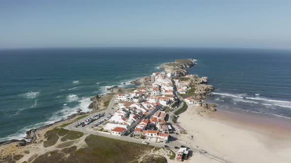 Cinematic Residential Area on the Edge of Picturesque Coastline