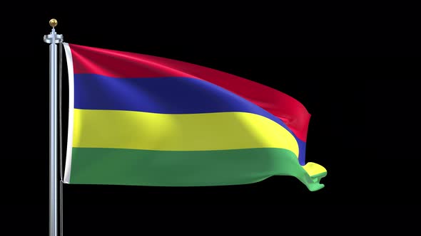 Mauritius Waving Flag