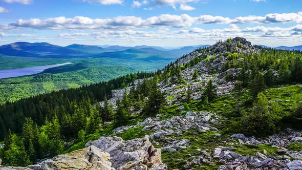 Ural Mountains Ridge Zyuratkul Timelapse