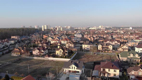 Suburb Houses Aerial View