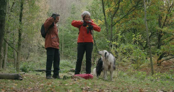 Couple in forest