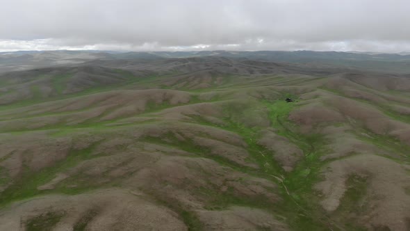 Treeless Empty Low Hills