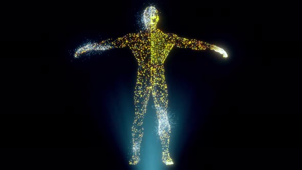 Creative Abstract Human Body Scanning 4k alt