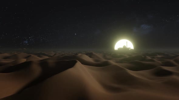 Desert Dune Nighttime In The Ramadan 02 HD