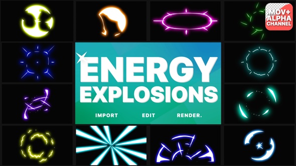 Energy Explosions | Motion Graphics