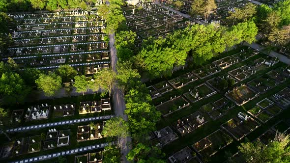 Aerial View Cemetery