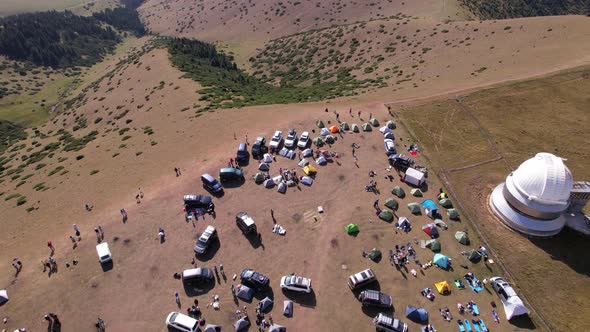 The Tent Camp is Located Near the Observatory