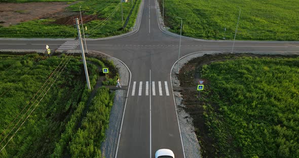 Pedestrian on a Pedestrian Crossing