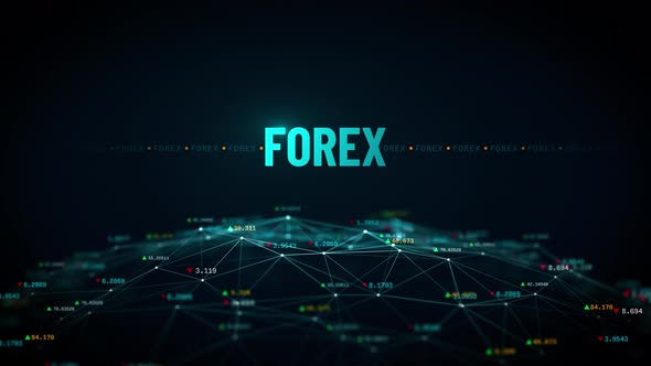 Forex Global Exchange Business Finance Stock Market Digital Globe Animation 4K
