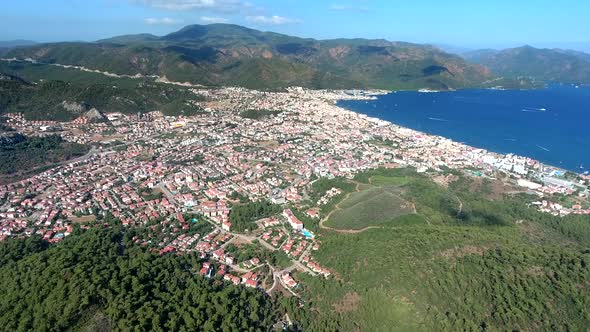 Beautiful City Between The Sea And Pine Forest