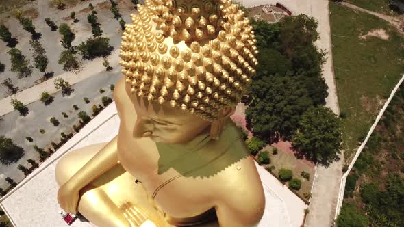 Wat Muang Aerial View, Biggest Buddha Statue in Thailand